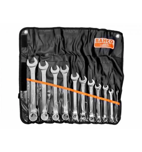 Bahco Satz Ring-Maulschlüssel, Zoll - 11-tlg., In Kunststofftasche, 3/8-1" 4 Bahco Satz Ring-Maulschlüssel, Zoll - 11-tlg., In Kunststofftasche, 3/8-1" – Bild 2