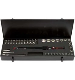 KS Tools 1/2" ERGOTORQUEprecision Ratschen-Drehmomentschlüssel-Satz, 60-320 Nm, 48-tlg.