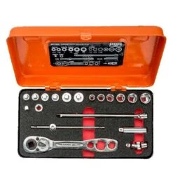 Bahco 1/4" Steckschlüssel-Satz, Zoll, Sechskant, inklusive Umschaltknarre Für Kältetechnik - 12-tlg. 10 Bahco 1/4" Steckschlüssel-Satz, Zoll, Sechskant, inklusive Umschaltknarre Für Kältetechnik - 12-tlg. -Werabahco Verkaufe steckschluesselgarnitur bahco 732151 czm