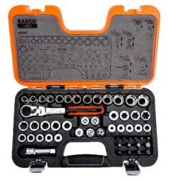 Bahco Durchsteck-Steckschlüssel-Satz Mit Schwenkkopf-Knarre Und Verbindungsteilen - 53-tlg. 13 Bahco Durchsteck-Steckschlüssel-Satz Mit Schwenkkopf-Knarre Und Verbindungsteilen - 53-tlg. -Werabahco Verkaufe steckschluesselgarnitur bahco 732196 czm