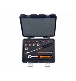 Bahco 3/8" Steckschlüssel-Satz, Metrisch, Sechskantprofil, Inklusive Umschaltknarre Mit Rundem Kopf/Gelenkgriff - 15-tlg. -Werabahco Verkaufe steckschluesselgarnitur bahco 970142 czm