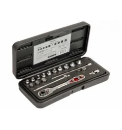 Bahco 1/4"-Steckschlüssel-Satz, Metrisch, Sechskant, inklusive Umschaltknarre Für Kältetechnik - 10-tlg.