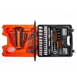 Bahco 1/4"- Und 1/2"-Steckschlüssel-Satz Inklusive Ring-Maulschlüsseln/Schraubendreher-Einsätzen - 108-tlg.