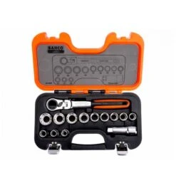 Bahco Durchsteck-Steckschlüssel-Satz Mit Schwenkkopf-Knarre Und Verlängerungen - 14-tlg. 14 Bahco Durchsteck-Steckschlüssel-Satz Mit Schwenkkopf-Knarre Und Verlängerungen - 14-tlg. -Werabahco Verkaufe steckschluesselgarnitur bahco 973365 czm