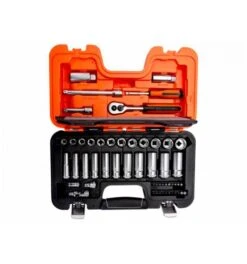 Bahco 1/4"- Und 3/8"-Steckschlüssel-Satz, Metrisch, Sechskant, Lange Ausführung, Inklusive Knarre - 53-tlg. 9 Bahco 1/4"- Und 3/8"-Steckschlüssel-Satz, Metrisch, Sechskant, Lange Ausführung, Inklusive Knarre - 53-tlg. -Werabahco Verkaufe steckschluesselgarnitur bahco 973390 czm