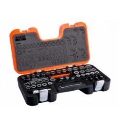 Bahco Durchsteck-Steckschlüssel-Satz Mit Schwenkkopf-Knarre Und Verbindungsteilen - 53-tlg.