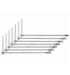 Bahco T-Griff Gelenk-Steckschlüssel-Satz, 7-tlg., Länge 500 Mm