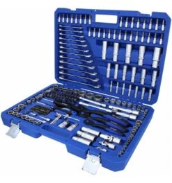 Brilliant Tools Steckschlüssel-Satz, 216-tlg., 1/4", 3/8", 1/2"