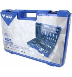 Brilliant Tools Steckschlüssel-Satz, 216-tlg., 1/4", 3/8", 1/2" -Werabahco Verkaufe steckschluesselgarnitur brilliant tools 1446862 czm