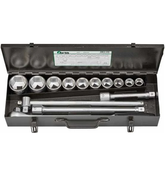 Fortis Steckschlüssel-Garnitur 3/4", 14-tlg. 3 Fortis Steckschlüssel-Garnitur 3/4", 14-tlg.