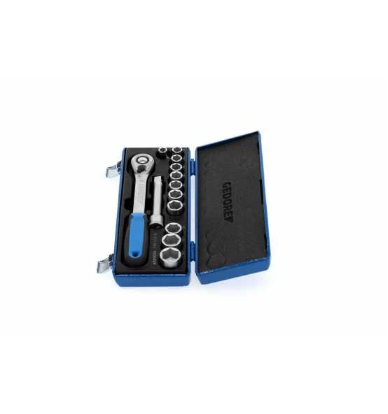 Gedore Steckschlüssel-Satz 1/2" 13-tlg. 6-kant 10-24 Mm 4 Gedore Steckschlüssel-Satz 1/2" 13-tlg. 6-kant 10-24 Mm – Bild 2