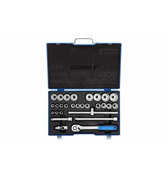 Gedore Steckschlüssel-Garnitur 1/2" 28-tlg. 19 VMU-10 3 Gedore Steckschlüssel-Garnitur 1/2" 28-tlg. 19 VMU-10