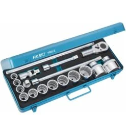 Hazet Steckschlüssel Satz, Vierkant Hohl 20 Mm (3/4"), Anzahl Werkzeuge: 18, Art.Nr. 1002Z