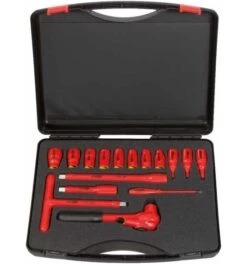 KS Tools 1/2" Steckschlüssel-Satz Mit Isolierten Werkzeugen, 16-tlg.