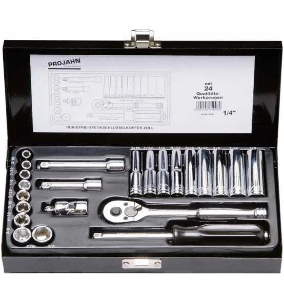 Projahn 1/4" Zoll Steckschlüssel Satz 23-tlg. 3 Projahn 1/4" Zoll Steckschlüssel Satz 23-tlg.