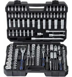 Projahn 1/4" + 3/8" + 1/2" Proficraft Satz 182-tlg., 48 Zahn Knarren