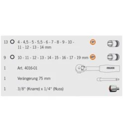 Werabahco Verkaufe -Werabahco Verkaufe steckschluesselgarnitur projahn 953617 czm