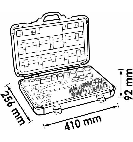 VIGOR Steckschlüssel Satz, Vierkant Hohl 10 Mm (3/8"), Außen Sechskant Profil, Innen TORX Profil, Innen Sechskant Profil, Kreuzschlitz Profil PH, Pozi 9 VIGOR Steckschlüssel Satz, Vierkant Hohl 10 Mm (3/8"), Außen Sechskant Profil, Innen TORX Profil, Innen Sechskant Profil, Kreuzschlitz Profil PH, Pozi – Bild 7