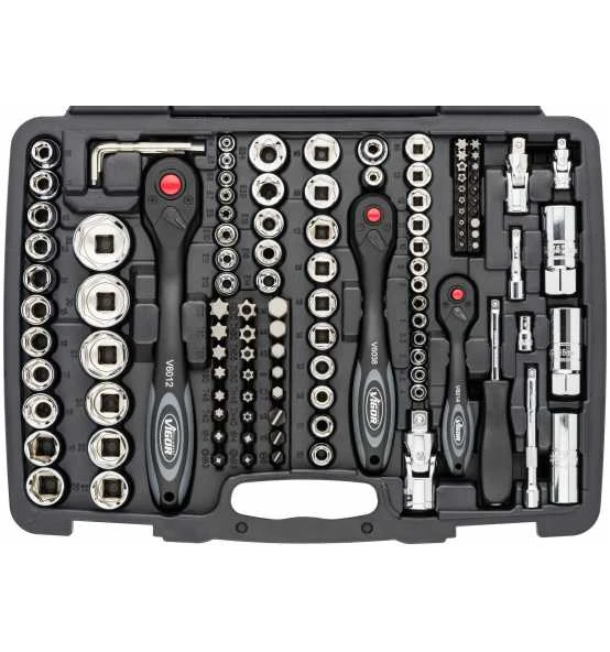 VIGOR Steckschlüssel Satz, Sechskant Massiv 6,3 (1/4"), Sechskant Massiv 8 (5/16"), Vierkant Hohl 6,3 Mm (1/4"), Vierkant Hohl 10 Mm (3/8"), Vierkant 5 VIGOR Steckschlüssel Satz, Sechskant Massiv 6,3 (1/4"), Sechskant Massiv 8 (5/16"), Vierkant Hohl 6,3 Mm (1/4"), Vierkant Hohl 10 Mm (3/8"), Vierkant – Bild 3