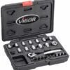 VIGOR Steckschlüssel Satz, Superflach, Vierkant Hohl 6,3 Mm (1/4"), Außen Sechskant Profil, 4 - 14, Anzahl Werkzeuge: 25 1 VIGOR Steckschlüssel Satz, Superflach, Vierkant Hohl 6,3 Mm (1/4"), Außen Sechskant Profil, 4 - 14, Anzahl Werkzeuge: 25 -Werabahco Verkaufe steckschluesselgarnitur vigor 755221 czm