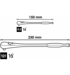 VIGOR Feinzahn-Umschaltknarren Satz, Vierkant Massiv 6,3 Mm (1/4"), Vierkant Massiv 12,5 Mm (1/2"), 150 Mm, Anzahl Werkzeuge: 2 10 VIGOR Feinzahn-Umschaltknarren Satz, Vierkant Massiv 6,3 Mm (1/4"), Vierkant Massiv 12,5 Mm (1/2"), 150 Mm, Anzahl Werkzeuge: 2 -Werabahco Verkaufe vigor knarren 1271408 czm