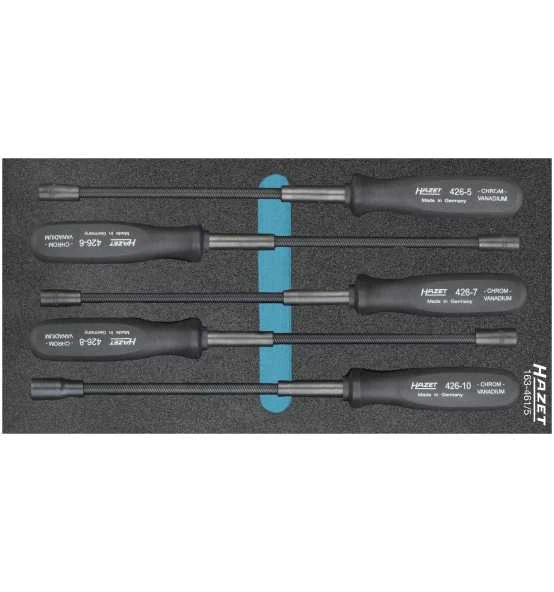 Hazet Flexibler Steckschlüssel Satz, Außen-Sechskant Profil, 5 - 10, Anzahl Werkzeuge: 5 3 Hazet Flexibler Steckschlüssel Satz, Außen-Sechskant Profil, 5 - 10, Anzahl Werkzeuge: 5