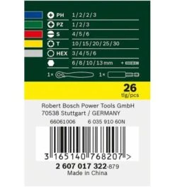 Bosch Schrauberbit- Und Ratschen-Set, 26-tlg.