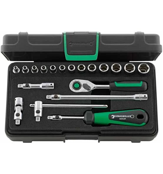 Stahlwille Steckschlüssel-Garnitur 1/4" 22-tlg. 40/13/6QR 3 Stahlwille Steckschlüssel-Garnitur 1/4" 22-tlg. 40/13/6QR