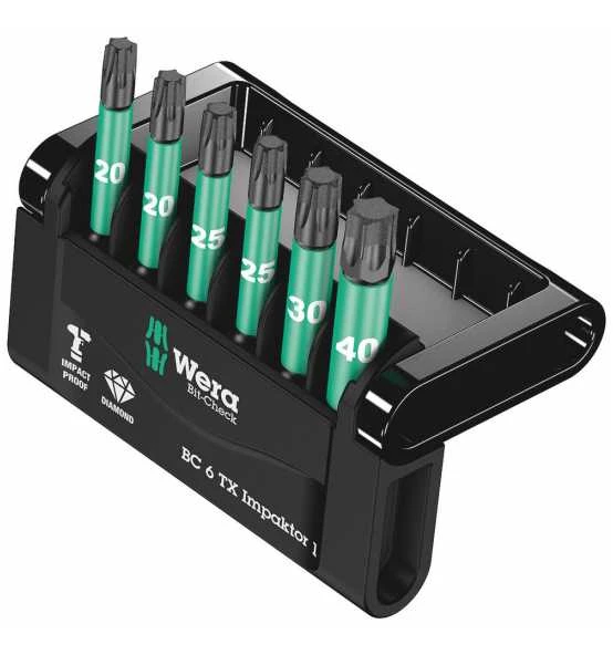 Wera Bit-Check 6 TX Impaktor 1, 6-tlg. 3 Wera Bit-Check 6 TX Impaktor 1, 6-tlg.