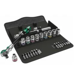 Wera 8100 SC 9 Zyklop Speed-Knarrensatz, 1/2"-Antrieb, Zöllig, 28-tlg.