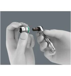 Wera 8001 A Zyklop Mini 1 SB Bit-Ratsche 1/4", Mit 1/4"-Antrieb, 2-tlg. -Werabahco Verkaufe wera knarren 357729 czm