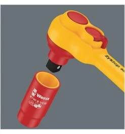 Wera 8100 SB VDE 1 Zyklop Knarrensatz, Isoliert, Umschalthebel, 3/8"-Antrieb, Metrisch, 17-tlg. -Werabahco Verkaufe wera knarren 719129 czm