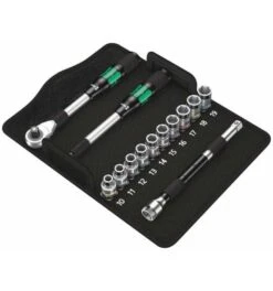 Wera 8006 SC 1 Zyklop Hybrid-Knarrensatz, 1/2"-Antrieb, Metrisch, 13-tlg.