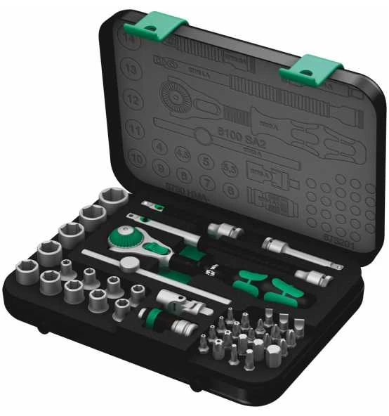 Wera 8100 SA 2 Zyklop Speed-Knarrensatz, 1/4"-Antrieb, Metrisch, 42-tlg. 3 Wera 8100 SA 2 Zyklop Speed-Knarrensatz, 1/4"-Antrieb, Metrisch, 42-tlg.