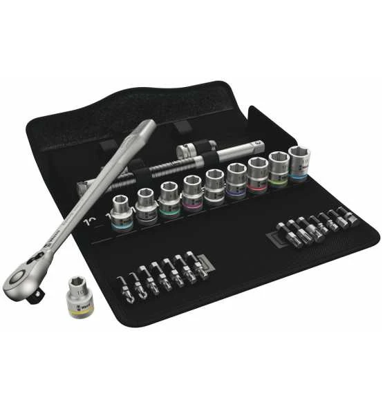 Wera 8100 SC 8 Zyklop Metal-Knarrensatz, Umschalthebel, 1/2"-Antrieb, Metrisch, 28-tlg. 3 Wera 8100 SC 8 Zyklop Metal-Knarrensatz, Umschalthebel, 1/2"-Antrieb, Metrisch, 28-tlg.