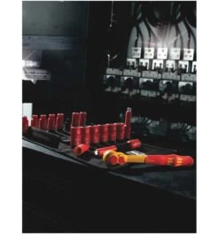 Wera 8100 SB VDE 1 Zyklop Knarrensatz, Isoliert, Umschalthebel, 3/8"-Antrieb, Metrisch, 17-tlg. -Werabahco Verkaufe wera knarren 809674 czm