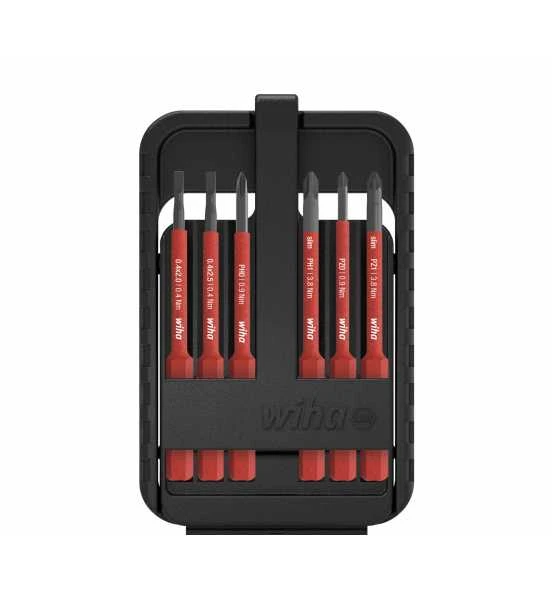 Wiha Bit Set SlimBit Electric Schlitz, Phillips, Pozidriv 7-tlg. Inkl. SlimBit-Box (43160) 4 Wiha Bit Set SlimBit Electric Schlitz, Phillips, Pozidriv 7-tlg. Inkl. SlimBit-Box (43160) – Bild 2